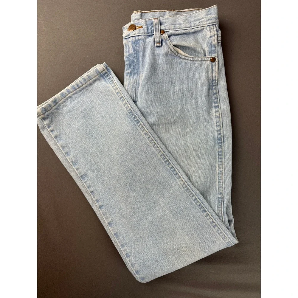 Wrangler 936GBH Women's Fit 30x32 Light Wash Western Jean EUC Stagecoach Fest